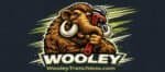 A woolly mammoth mascot promotes Wooley Water Sewer Trenchless, showing friendliness and expert plumbing help.